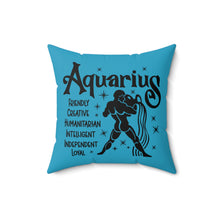 Load image into Gallery viewer, Aquarius Two-Sided Pillow
