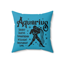 Load image into Gallery viewer, Aquarius Two-Sided Pillow