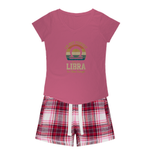 Load image into Gallery viewer, Libra Girls Sleepy Tee and Flannel Short