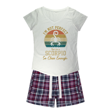 Load image into Gallery viewer, Scorpio Girls Sleepy Tee and Flannel Short
