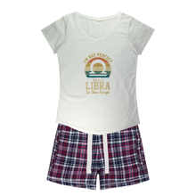 Load image into Gallery viewer, Libra Girls Sleepy Tee and Flannel Short