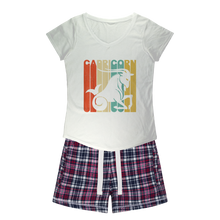 Load image into Gallery viewer, Capricorn Girls Sleepy Tee and Flannel Short