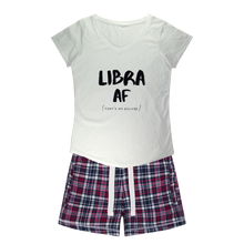 Load image into Gallery viewer, Libra Girls Sleepy Tee and Flannel Short