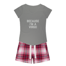 Load image into Gallery viewer, Virgo Girls Sleepy Tee and Flannel Short
