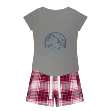 Load image into Gallery viewer, Sagittarius Girls Sleepy Tee and Flannel Short