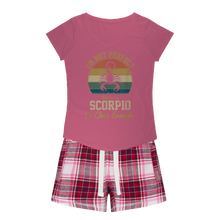 Load image into Gallery viewer, Scorpio Girls Sleepy Tee and Flannel Short