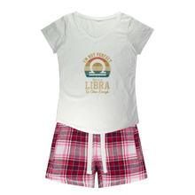Load image into Gallery viewer, Libra Girls Sleepy Tee and Flannel Short
