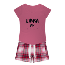 Load image into Gallery viewer, Libra Girls Sleepy Tee and Flannel Short