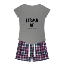 Load image into Gallery viewer, Libra Girls Sleepy Tee and Flannel Short