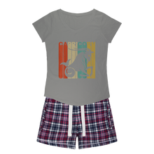 Load image into Gallery viewer, Capricorn Girls Sleepy Tee and Flannel Short
