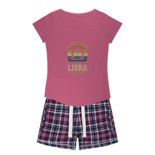 Load image into Gallery viewer, Libra Girls Sleepy Tee and Flannel Short
