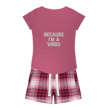 Load image into Gallery viewer, Virgo Girls Sleepy Tee and Flannel Short