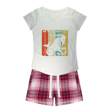 Load image into Gallery viewer, Capricorn Girls Sleepy Tee and Flannel Short