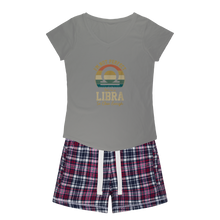 Load image into Gallery viewer, Libra Girls Sleepy Tee and Flannel Short