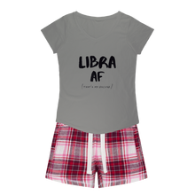 Load image into Gallery viewer, Libra Girls Sleepy Tee and Flannel Short
