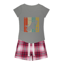 Load image into Gallery viewer, Capricorn Girls Sleepy Tee and Flannel Short