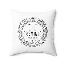 Load image into Gallery viewer, Gemini Two Sided Pillow
