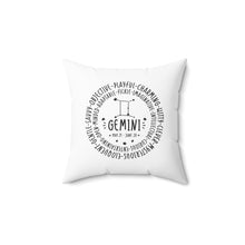 Load image into Gallery viewer, Gemini Two Sided Pillow
