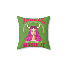 Load image into Gallery viewer, Taurus Two Sided Pillow
