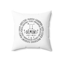 Load image into Gallery viewer, Gemini Two Sided Pillow
