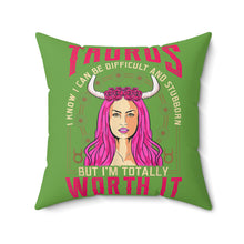 Load image into Gallery viewer, Taurus Two Sided Pillow
