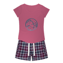 Load image into Gallery viewer, Sagittarius Girls Sleepy Tee and Flannel Short
