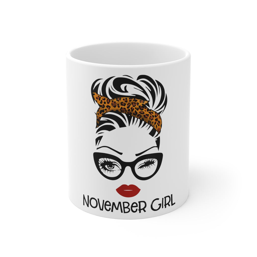 November Girl Birthday Mug 11oz