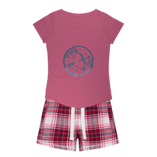Load image into Gallery viewer, Sagittarius Girls Sleepy Tee and Flannel Short
