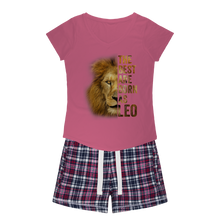 Load image into Gallery viewer, Leo Girls Sleepy Tee and Flannel Short
