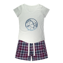 Load image into Gallery viewer, Sagittarius Girls Sleepy Tee and Flannel Short
